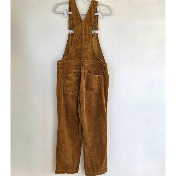 Madewell Straight Leg Corduroy Overalls Women's Medium Golden - Picture 7 of 9